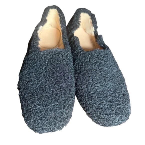 J. Crew Sherpa Flats with Elastic in Black - Size 8.5 - Picture 4 of 11